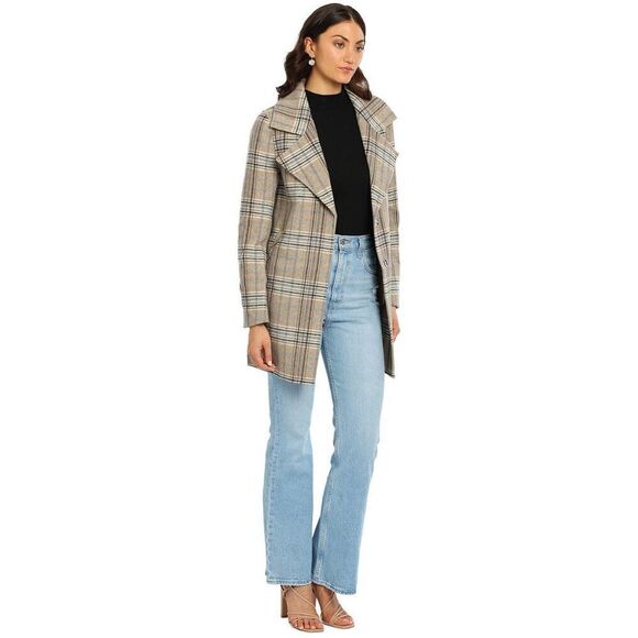 Belle & Bloom Ex-Boyfriend Wool Blend Oversized Jacket Plaid Size S $238.00 - Picture 6 of 13